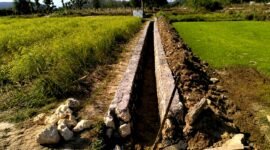 Program Percepatan Peningkatan Tata Guna Air Irigasi (P3-TGAI) di Desa Kanjar, Kecamatan Torjun. (ALI MUCHTAR / KLIKMADURA)