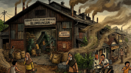 Gambar ilustrasi gudang tempat penggilingan tembakau. (DOK. KLIKMADURA)