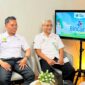 Pelaksana Gizi Yayan Sumarjianto dan Koordinator Pelayanan Gizi Masyarakat M. Rizqi Puskesmas Panaguan Pamekasan saat sesi podcast di Klik Madura (LAILIYATUN NURIYAH/KLIK MADURA).  