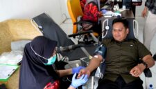 Suasana Donor Darah dan Cek Kesehatan Gratis yang digelar Kantor Imigrasi Kelas II Non TPI Pamekasan. (KLIKMADURA)