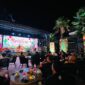 Area Manager Communication, Relation & CSR Pertamina Patra Niaga, Ahad Rahedi menyampaikan sambutan saat gala dinner di Paolo Kafe, Batu. (PRENGKI WIRANANDA / KLIKMADURA)
