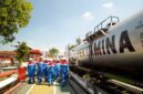 Sejumlah jurnalis se Jatimbalinus saat berkunjung ke Feul Terminal Pertamina di Batu. (KLIKMADURA)