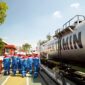 Sejumlah jurnalis se Jatimbalinus saat berkunjung ke Feul Terminal Pertamina di Batu. (KLIKMADURA)