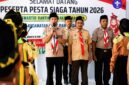 Ketua Kwarran Galis, Moh. Sadili saat memimpin jalannya upacara pembukaan Pesta Siaga Kwarran Galis 2026. (ISTIMEWA)