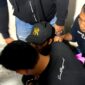 Personel Polresta Sumenep saat mengamankan A.S warga Rubaru terduga pelaku kekerasan seksual. (HUMAS POLRESTA SUMENEP FOR KLIKMADURA)