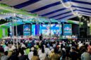 Ribuan masyarakat memadati halaman Pondok Pesantren Darut Tauhid, Pamekasan, Jumat (4/9/2026).