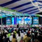 Ribuan masyarakat memadati halaman Pondok Pesantren Darut Tauhid, Pamekasan, Jumat (4/9/2026).