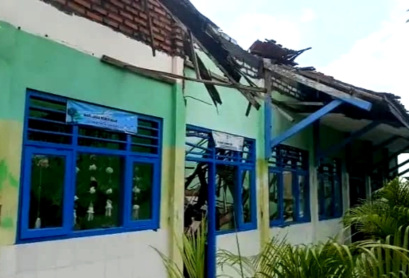 Kondisi salah satu sekolah dasar di Kecamatan Jrengik, Kabupaten Sampang. (KLIKMADURA)