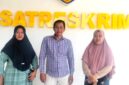 Kuasa hukum ahli waris tanah TK ABA IV, Zaini mendampingi dua orang saksi di Satreskrim Polres Pamekasan (ISTIMEWA).