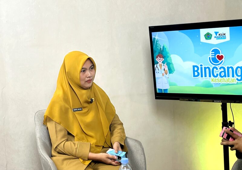 Ahli Gizi Puskesmas Palengaan Tumsyil Adyana. (LAILIYATUN NURIYAH/KLIK MADURA)