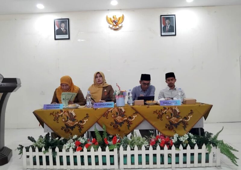 Suasana Workshop Naskah Kuno di Aula Santomerto, lantai 2 Perpustakaan Daerah (Perpusda) Sampang. (KLIKMADURA)