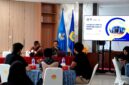 Analis Keimigrasian Ahli Muda Kantor Imigrasi Kelas II Non TPI Pamekasan, Farif Tri Maryono saat menyampaikan sosialisasi di UTM. (KLIKMADURA)