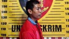 MR, warga Kecamatan Kokop, Kabupaten Bangkalan saat diamankan Polres Sampang atas kasus curanmor. (KLIKMADURA)