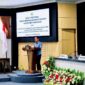 Sekertaris Fraksi Gelora Perjuangan, Nadi Mulyadi, saat menyampaikan pandangan umum fraksi pada rapat paripurna beberapa waktu lalu. (MOH. IQBALUL KHAVEI MZ / KLIKMADURA)