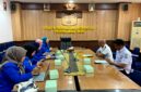 KOPRI PKC PMII Jawa Timur saat melakukan audiensi dengan jajaran Diskominfo Provinsi Jawa Timur di Aula Argopuro Diskominfo Jatim, Rabu (23/9/2026). (ISTIMEWA)