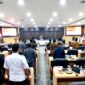 Suasana rapat paripurna saat penyampaian pendapat akhir fraksi-fraksi sekaligus pengambilan keputusan terhadap Raperda Perubahan APBD 2026, Rabu (30/9/2026).