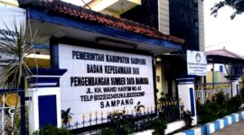 Kantor Badan Kepegawaian dan Pengembangan Sumber Daya Manusia (BKPSDM) Kabupaten Sampang. (DOK. KLIKMADURA)