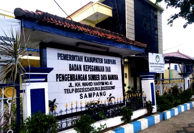 Kantor Badan Kepegawaian dan Pengembangan Sumber Daya Manusia (BKPSDM) Kabupaten Sampang. (DOK. KLIKMADURA)