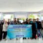 Peserta Kuliah Kerja Nyata Tematik (KKNT) Fakultas Pertanian foto bersama di Balai Kelurahan Gunongsekar, Kecamatan Sampang, Sabtu (3/10/2026).