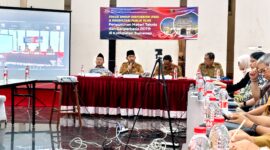 Bupati Sumenep Achmad Fauzi Wongsojudo memimpin FGD penyusunan RDTR di Hotel Kaberaz Sumenep. (KLIKMADURA)