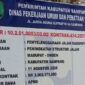 Papan informasi Proyek Jalan Madupat–Omben. (KLIKMADURA)