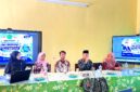 Kepala Disdikbud Pamekasan Basri Yulianto menyampaikan sambutan dalam kegiatan di SDN Kowel 3 Pamekasan, Sabtu (17/10/2026). (LAILIYATUN NURIYAH/KLIK MADURA)