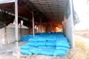 Tumpukan garam di salah satu gudang penyimpanan milik warga di Kabupaten Sampang. (KLIKMADURA)