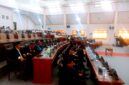 Suasana rapat paripurna DPRD Sampang saat membahas APBD 2027. (ALI MUCHTAR / KLIKMADURA)