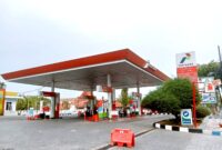 Kondisi SPBU Pliyang, Sampang tampak sepi usai terkena sanksi. (ALI MUCHTAR / KLIKMADURA)