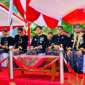 Bupati Sumenep Dr. Achmad Fauzi Wongsojudo (kanan) saat menghadiri upacara peringatan Hari Jadi ke-757 Kabupaten Sumenep. (KLIKMADURA)