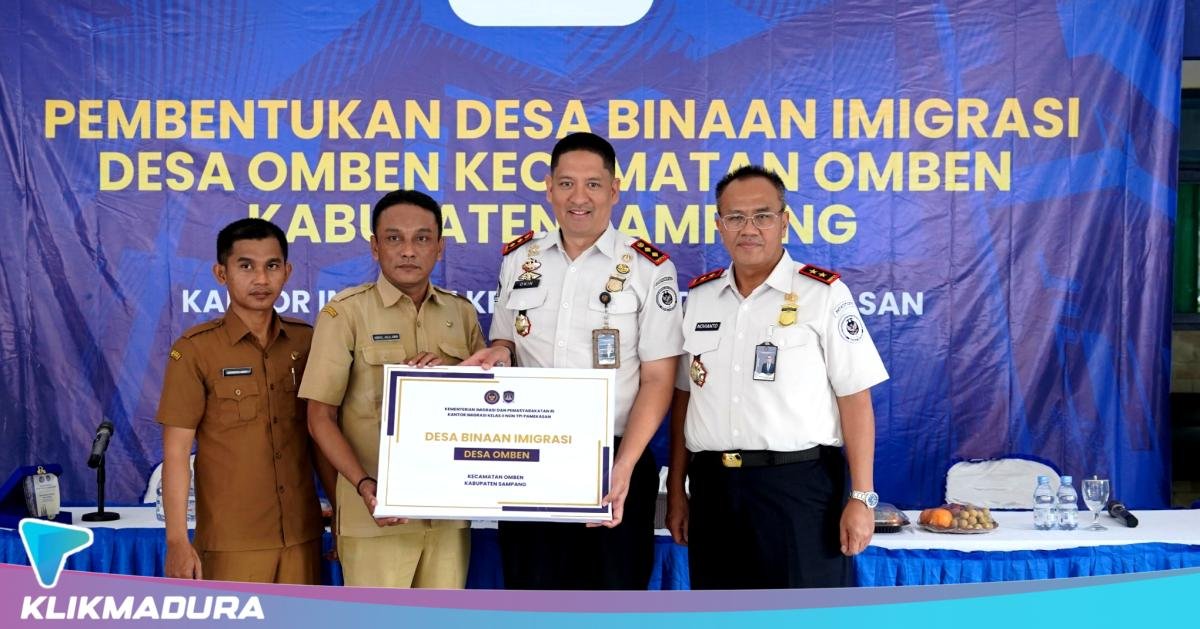 Imigrasi Pamekasan Kukuhkan Desa Omben sebagai Desa Binaan, Perkuat Pencegahan PMI Nonprosedural