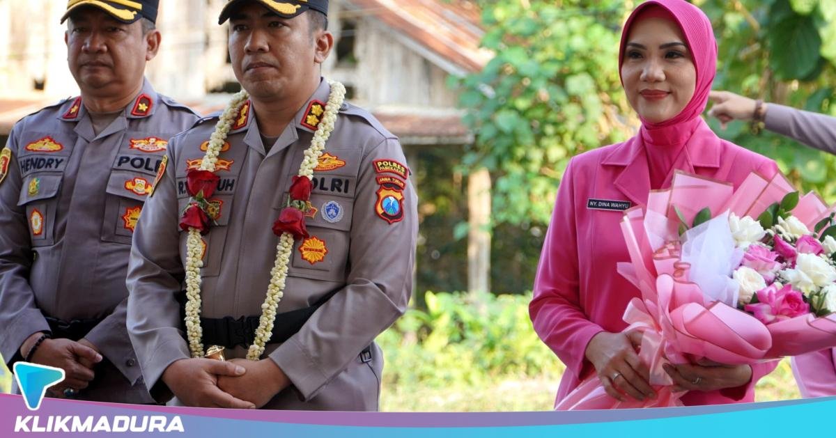 Resmi Pimpin Polres Pamekasan, AKBP Wahyu Hidayat Disambut Gerbang Pora dan Tradisi Kesatuan