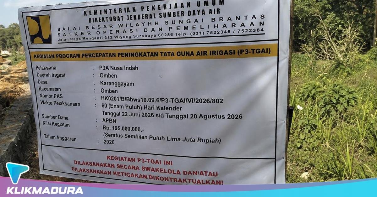 Proyek P3-TGAI Sampang di Delapan Kecamatan Disorot