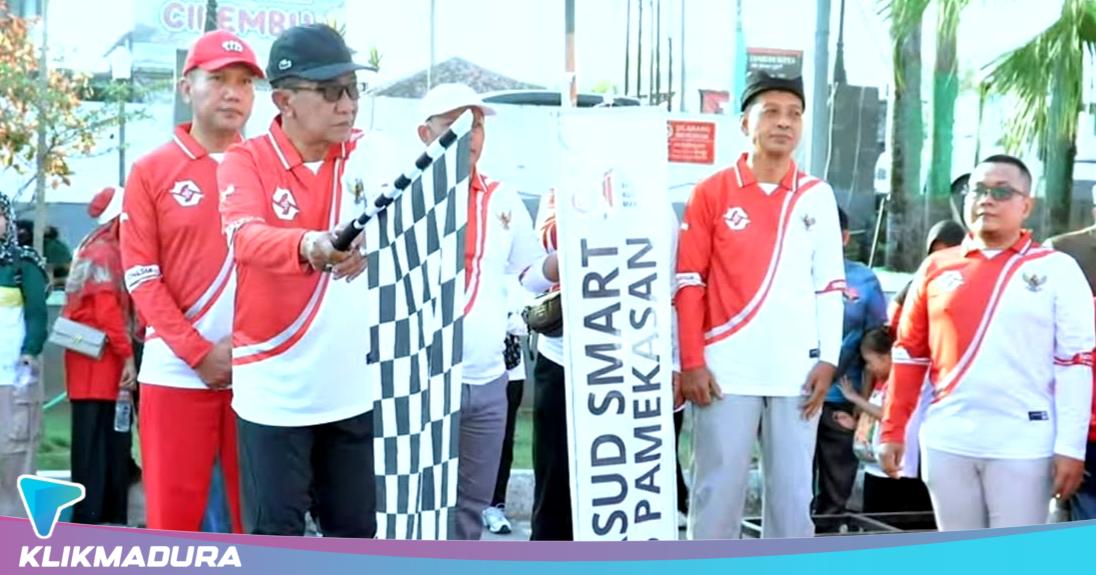 1.600 Peserta Ramaikan Fun Walk RSUD SMART Pamekasan, Bupati Kholilurrahman Dorong Pelayanan Makin Solid