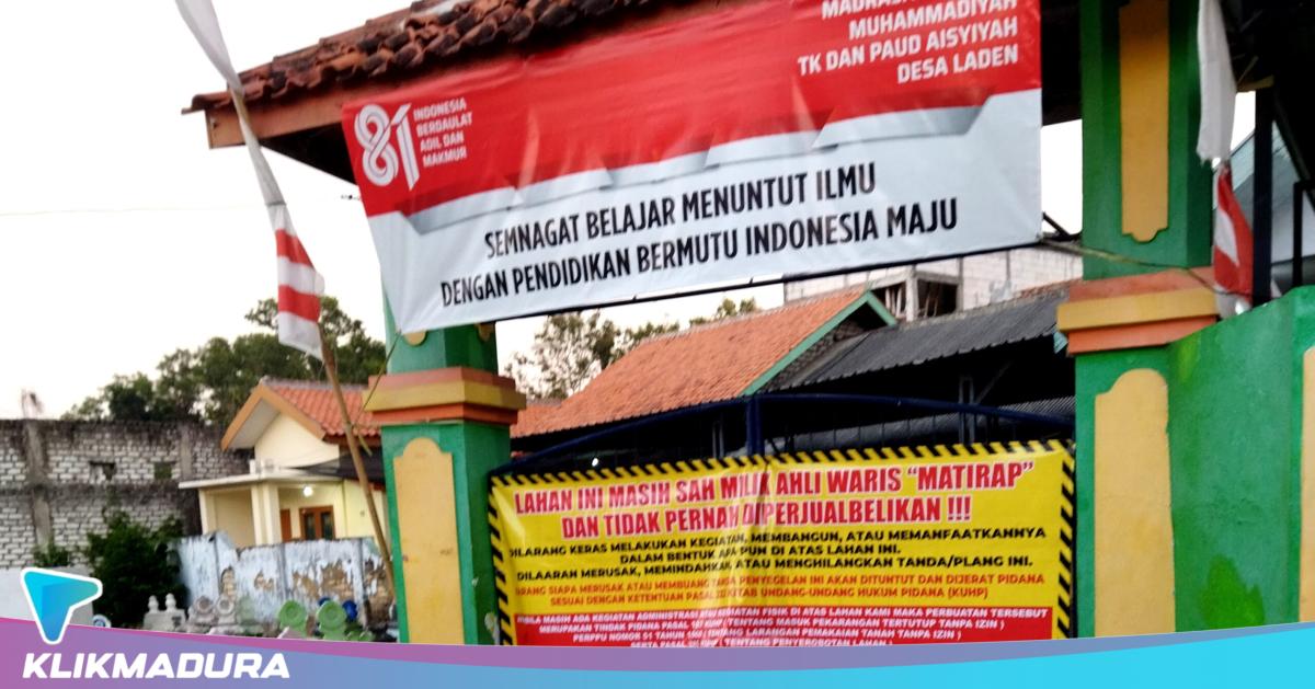 Gerbang TK ABA IV Pamekasan Digembok Ahli Waris, Sengketa Lahan Kian Memanas