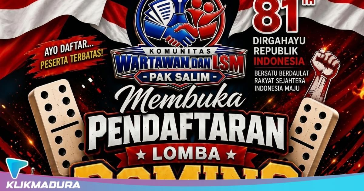 Semarakkan HUT ke-81 RI, Komunitas Wartawan dan LSM Pak Salim Gelar Turnamen Domino Berhadiah Motor