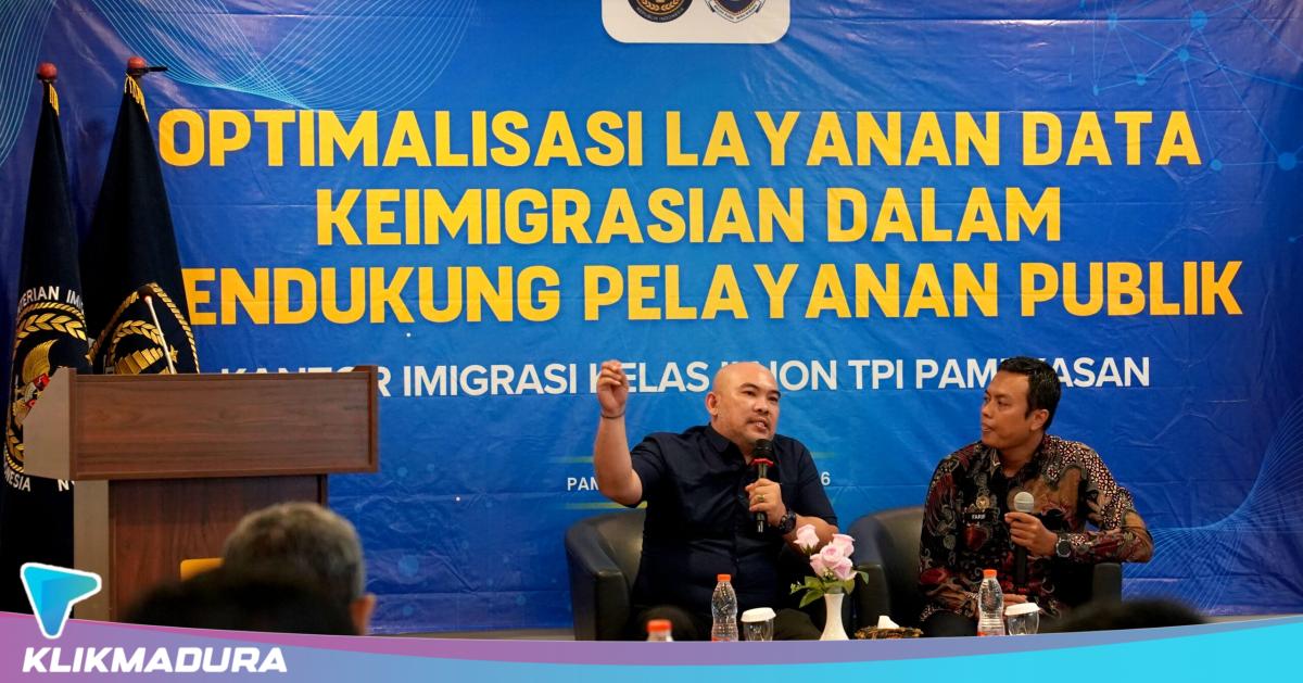 Perkuat Pelayanan Publik, Kanim Kelas II Non TPI Pamekasan Sosialisasikan Layanan Data Keimigrasian