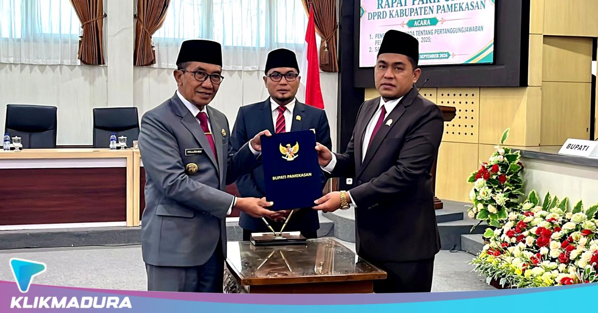 Perda Pertanggungjawaban APBD Pamekasan Tahun 2025 Resmi Ditetapkan, Sejumlah Catatan Jadi Evaluasi
