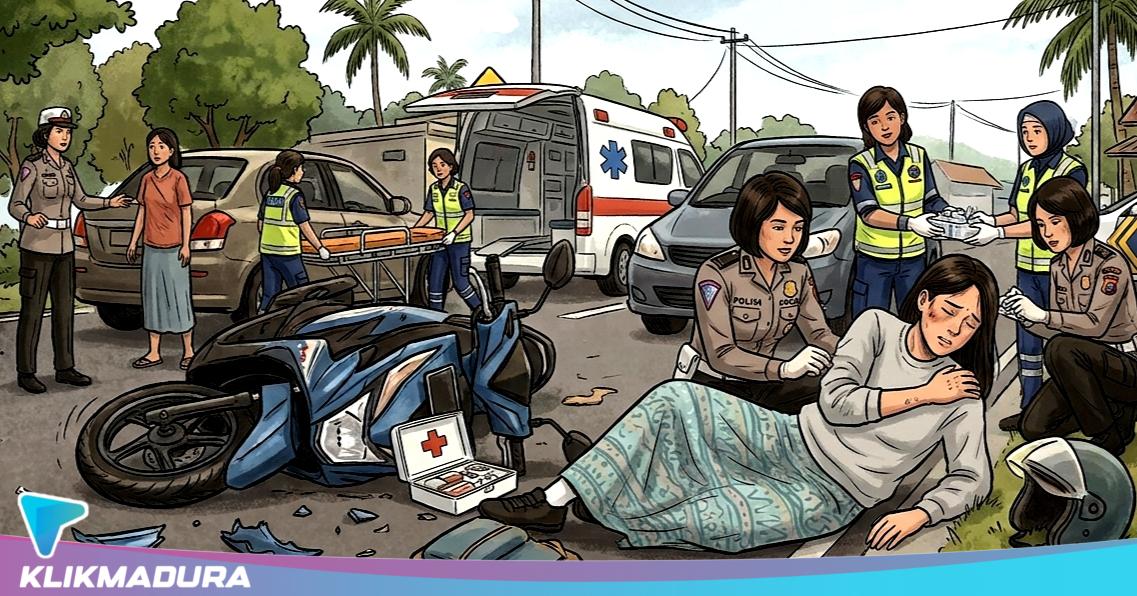 Kecelakaan Maut di JLS Sampang, Pengendara Scoopy dan Penumpang Pikap Tewas