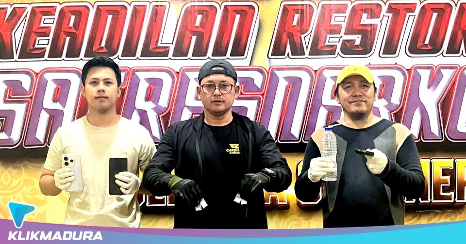 Satresnarkoba Polresta Sumenep Bekuk Dua Pria di Saronggi, Sabu 2,14 Gram Disita